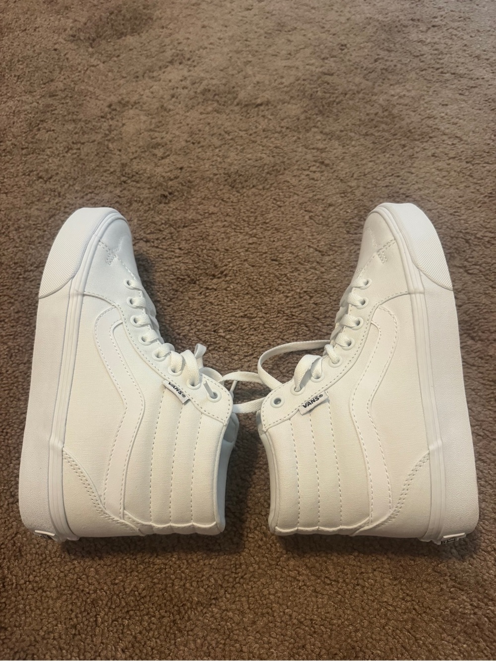 Vans Sk8-Hi High Top Sneakers - White - Picture 4 of 6